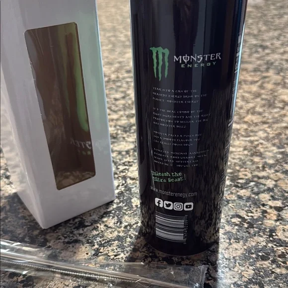 Monster Energy Black and Green Tumbler - Picture 3 of 5